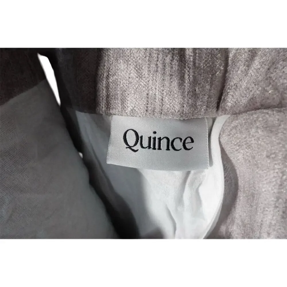 New Quince Luster Velvet Cotton Lined Curtain Silver 48x108 Rod/Pole 1785-I